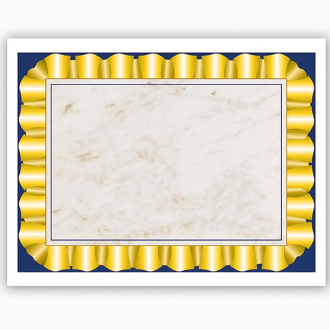 GOLD RIBBON CERTIFICATE BORDER