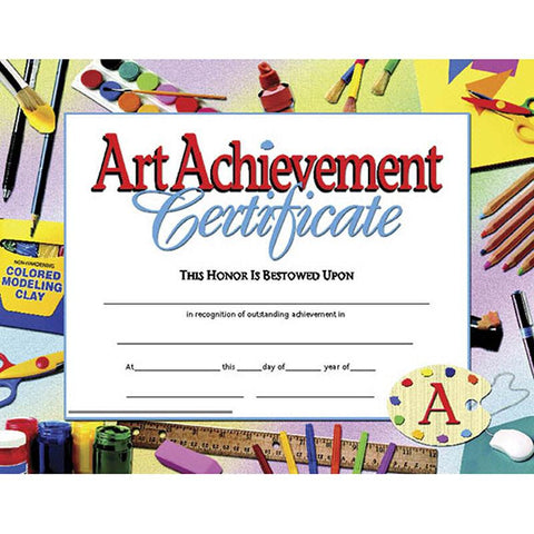 CERTIFICATES ART ACHIEVEMENT 30 PK