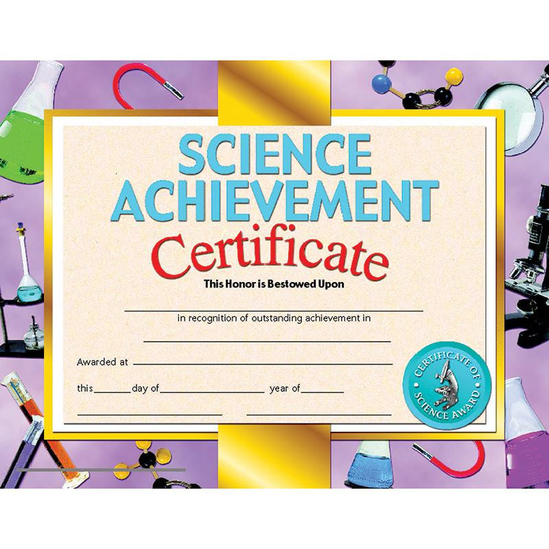 SCIENCE ACHIEVEMENT 30-PK 8.5 X 11