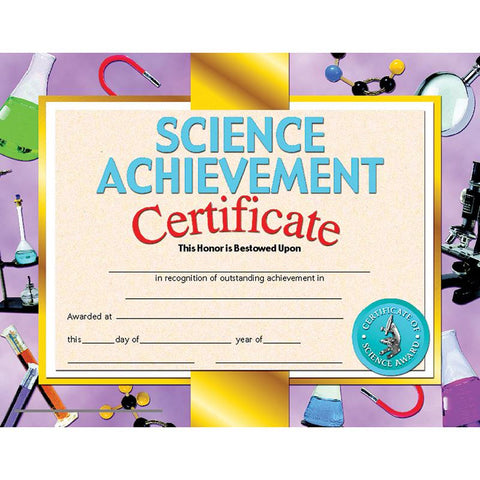 SCIENCE ACHIEVEMENT 30-PK 8.5 X 11