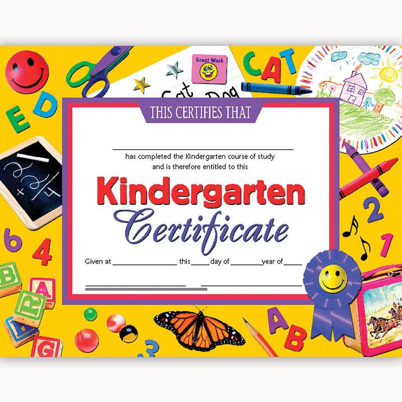 CERTIFICATES KINDERGARTEN 30 PK