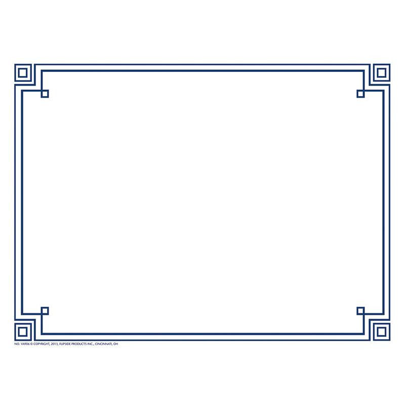 FOUR SQUARE BORDER PAPER BLUE