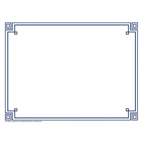 FOUR SQUARE BORDER PAPER BLUE