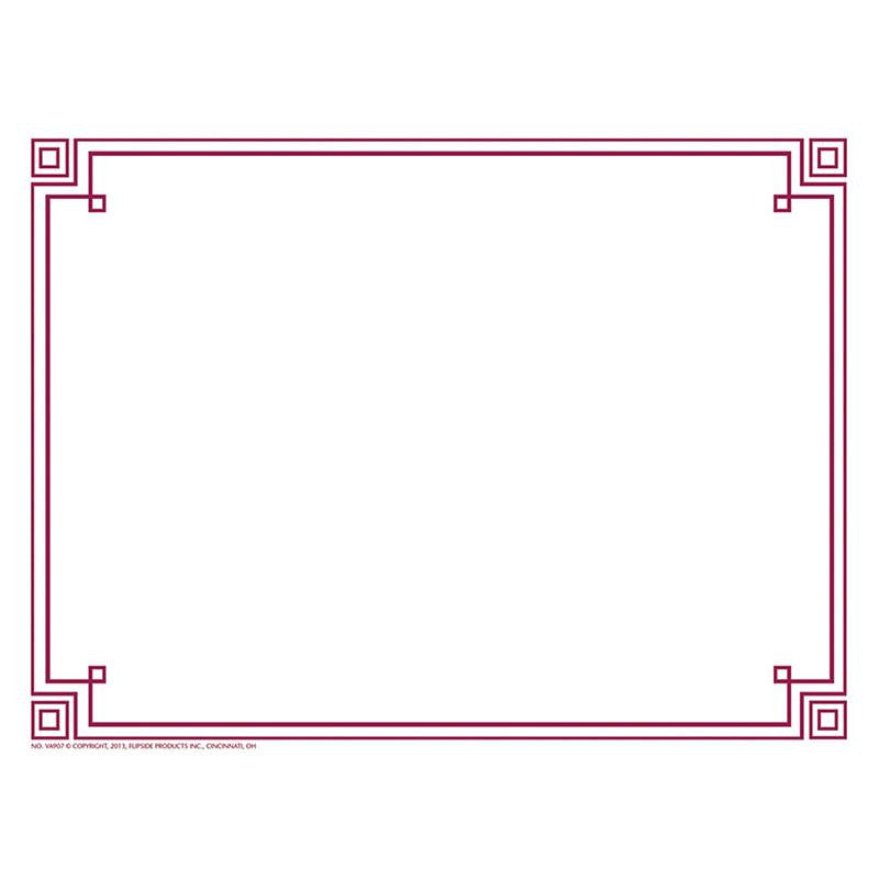 FOUR SQUARE BORDER PAPER PLUM