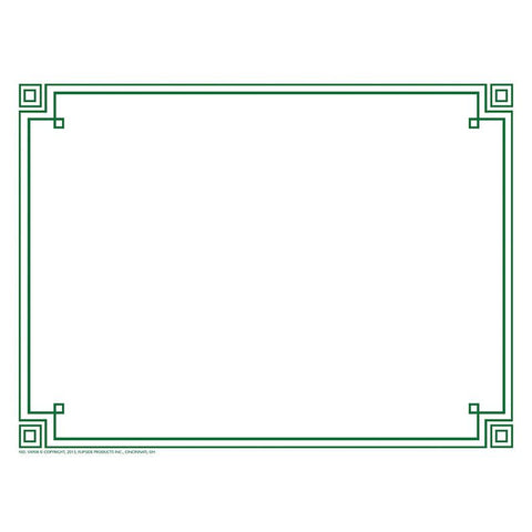 FOUR SQUARE BORDER PAPER GREEN