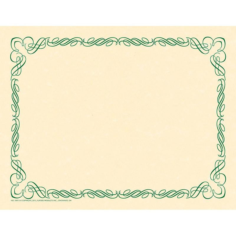 ARABESQUE BORDER PAPER GREEN