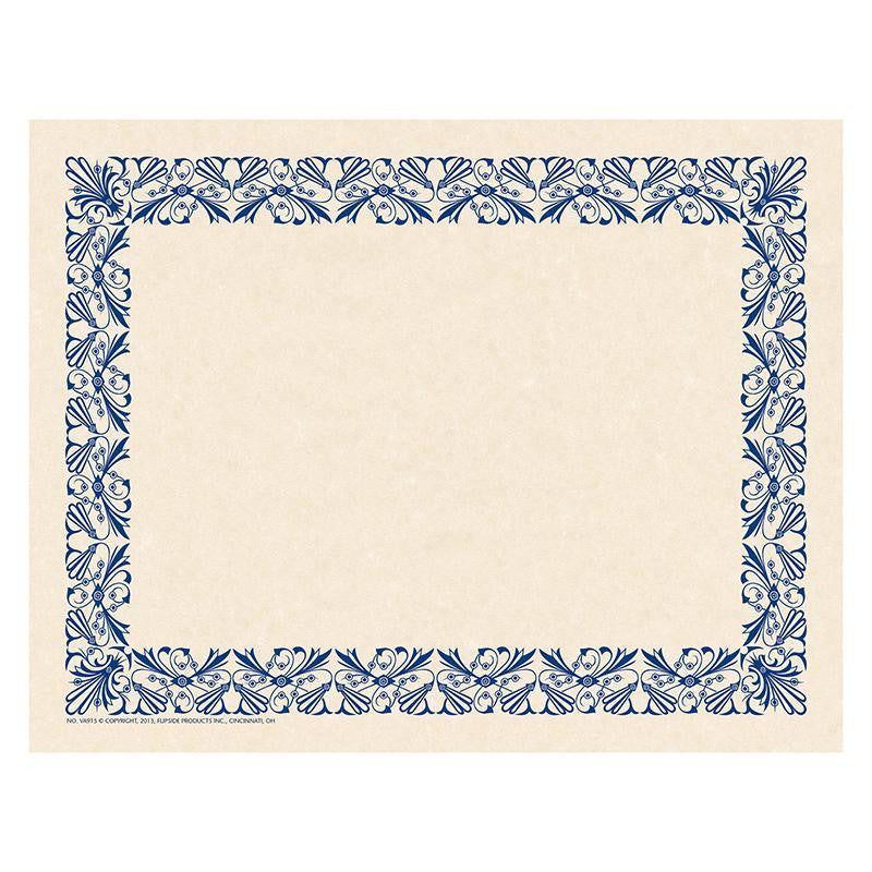 ART DECO BORDER PAPER BLUE