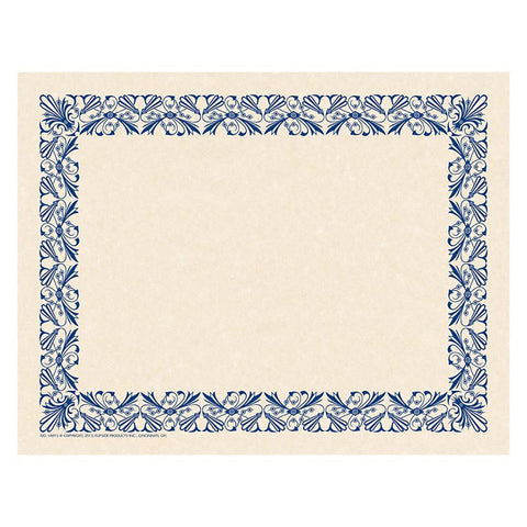 ART DECO BORDER PAPER BLUE