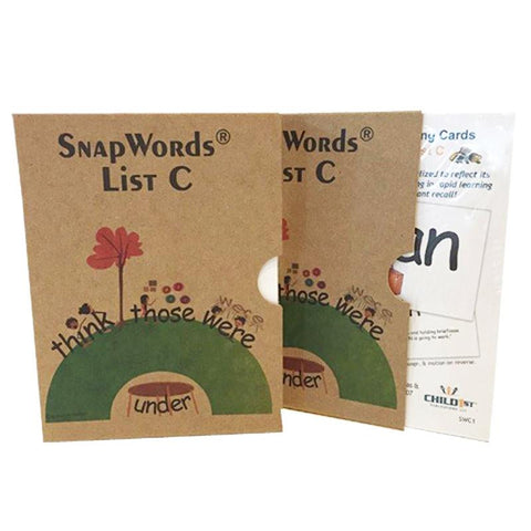 SNAPWORDS TEACHING CARDS LIST C