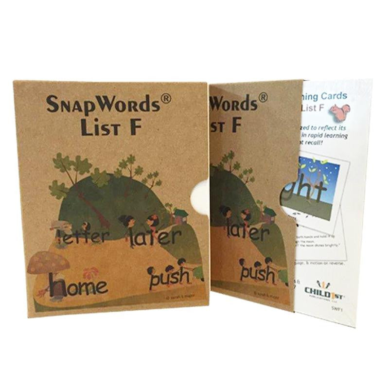 SNAPWORDS TEACHING CARDS LIST F