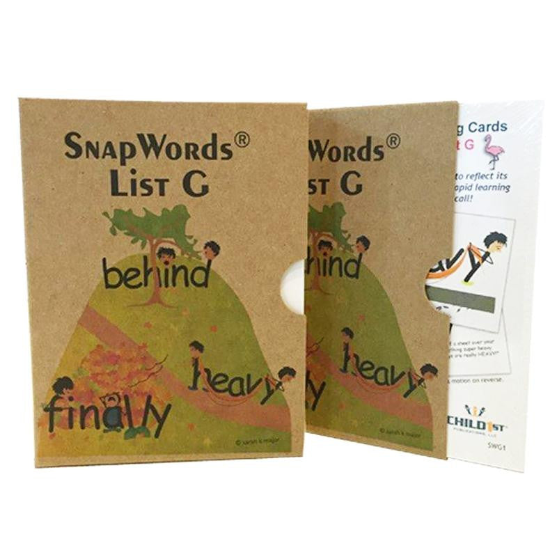 SNAPWORDS TEACHING CARDS LIST G