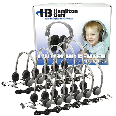 12-PK HEADPHONES W- VOLUME CONTROL