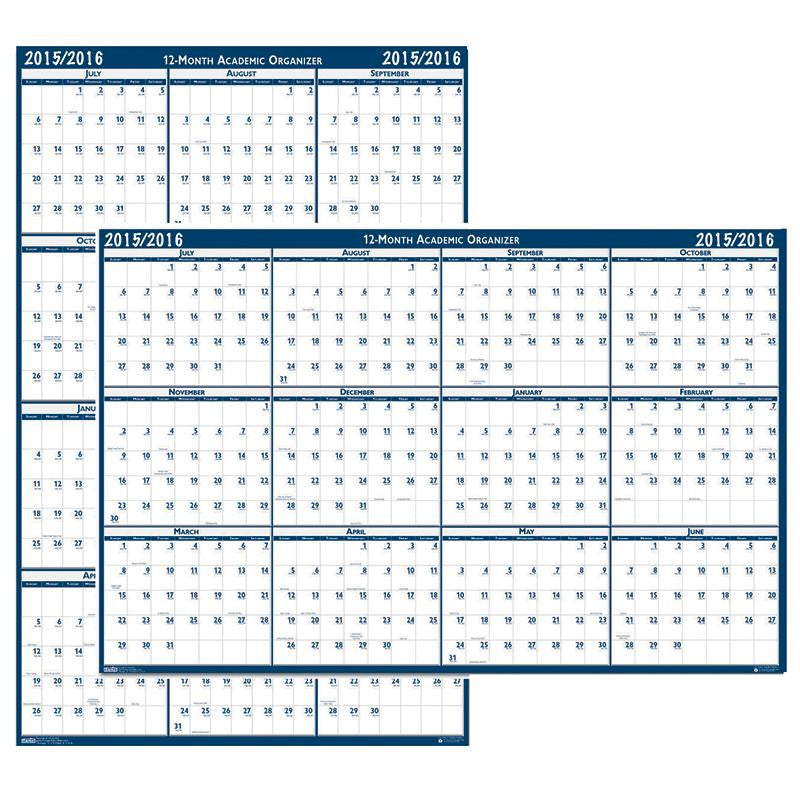 WRITE-ON-WIPE-OFF CALENDAR