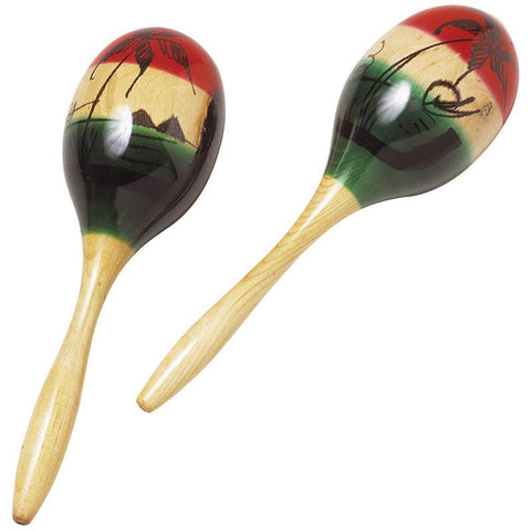 WOOD MARACAS 2-PK