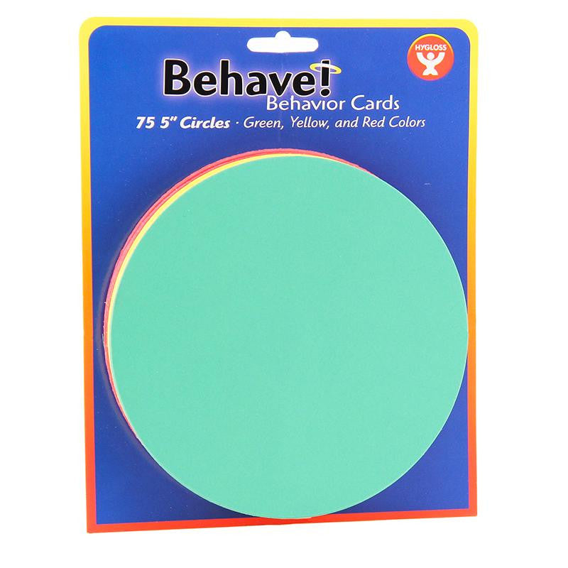 BEHAVIOR CARDS 5IN CIRCLE CARDS 75