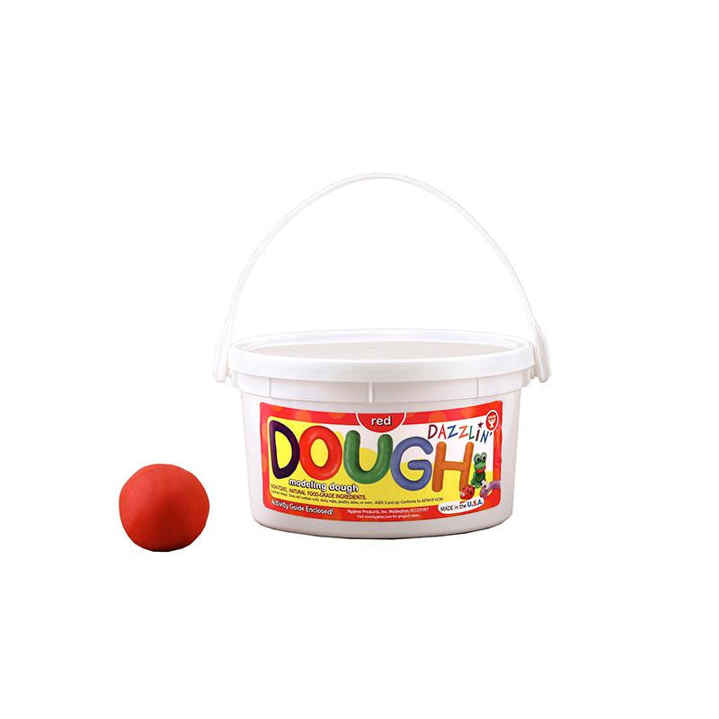 DAZZLIN DOUGH RED 3 LB TUB