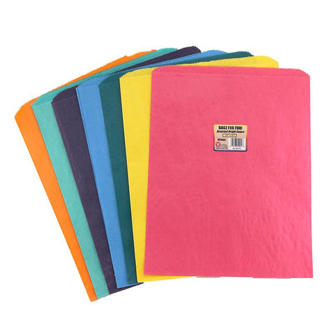 COLORFUL PAPER BAGS 12X15 ASSTD