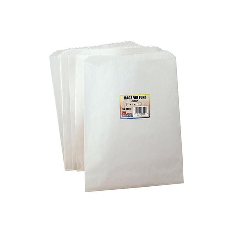 COLORFUL PAPER BAGS 8.5X11 WHITE