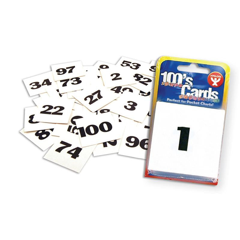 CARDS 2 X 2 NUMBERED 1-100