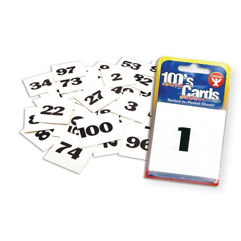 CARDS 2 X 2 NUMBERED 1-100