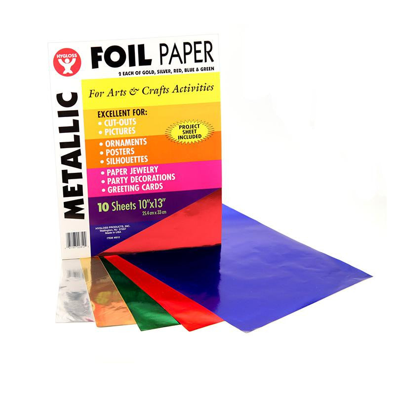 METALLIC PAPER 10PK ASST COLORS