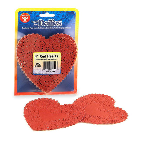 DOILIES 4 RED HEART 100-PK