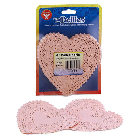 DOILIES 4 PINK HEARTS