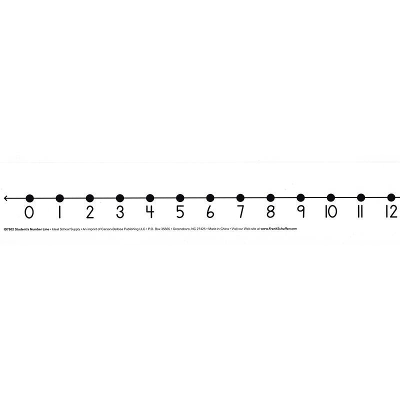 NUMBER LINE STUDENT W- 12-PK