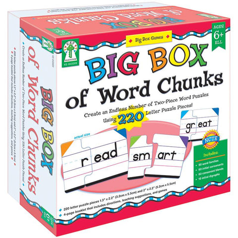 BIG BOX OF WORD CHUNKS GAME AGE 6+