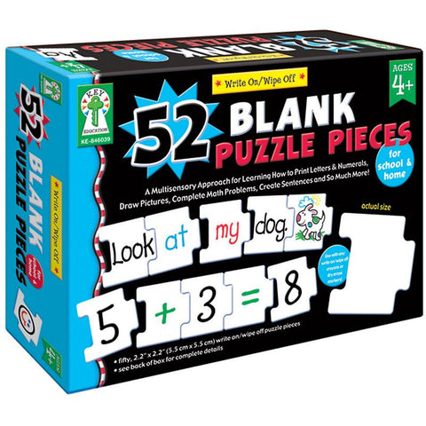 WRITE-ON-WIPE-OFF 52 BLANK PUZZLE