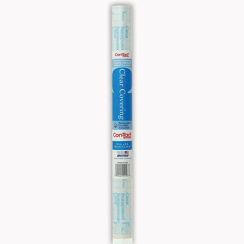 CONTACT ADHESIVE ROLL CLEAR 18X9FT