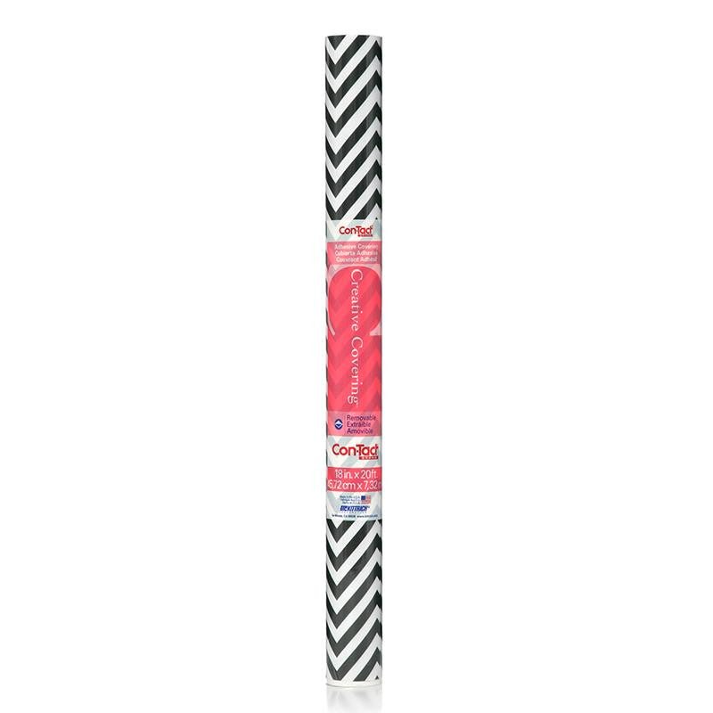 CONTACT ADHESIVE ROLL BLACK CHEVRON