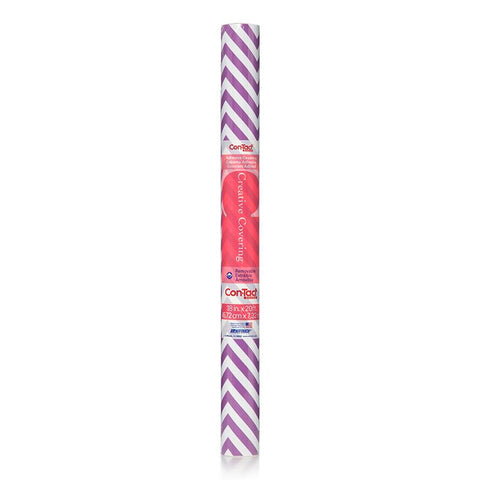 CONTACT ADHESIVE RL PURPLE CHEVRON