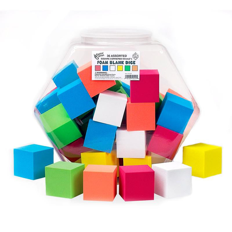 2IN FOAM BLANK DICE 36-TUB