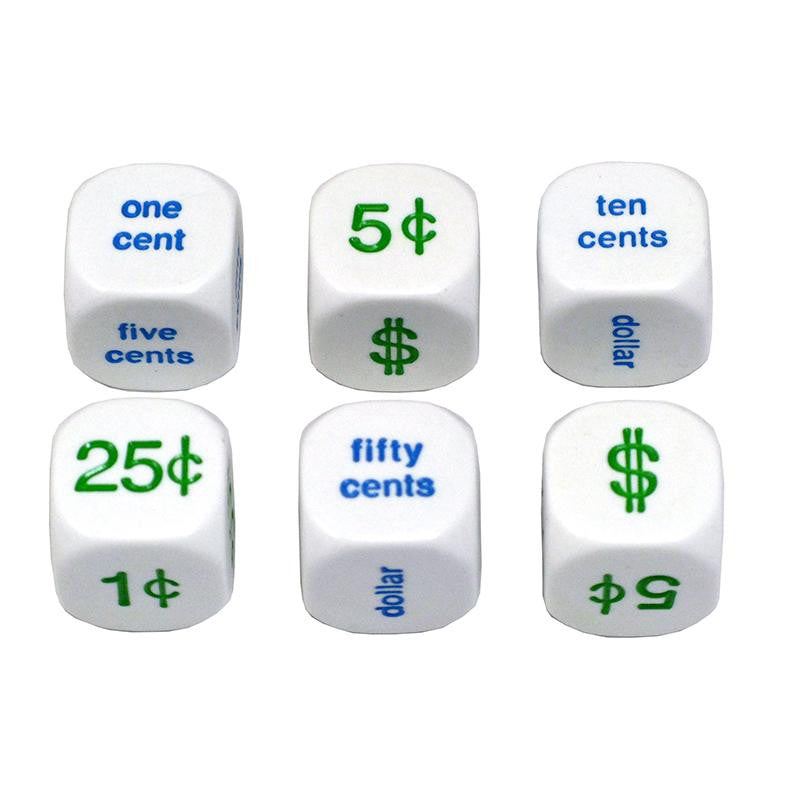 MONEY DICE SET OF 6 20MM