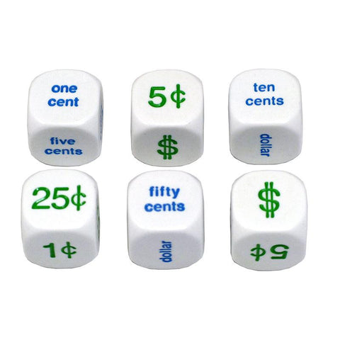 MONEY DICE SET OF 6 20MM