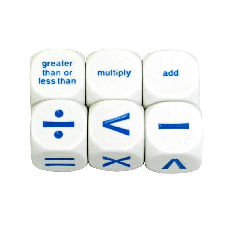 MATH OPERATION DICE SET OF 6