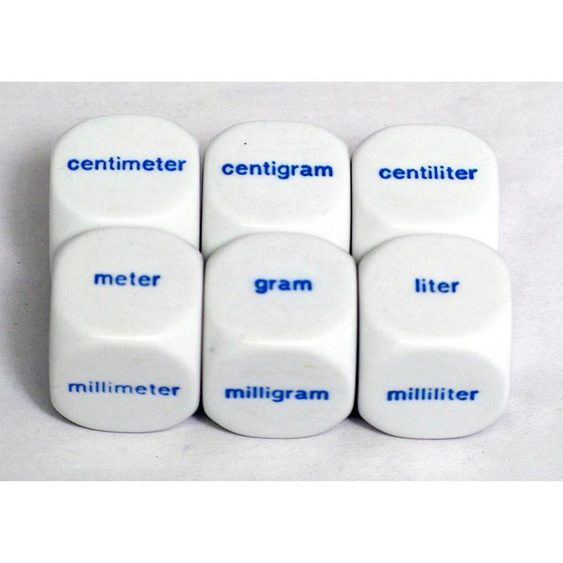 METRIC DICE SET OF 6