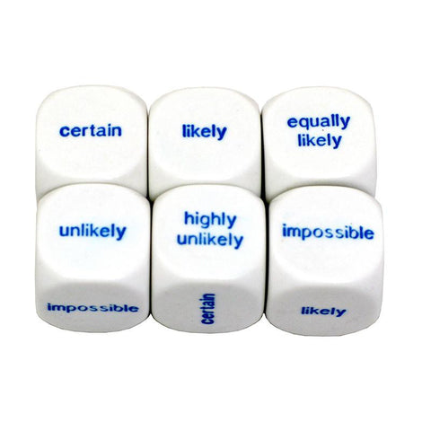 PROBABILITY DICE SET OF 6