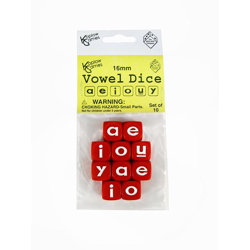 VOWEL DICE SET 10 PC