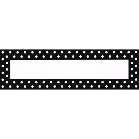 REMEMBER ME DESK TAGS BLACK DOTS