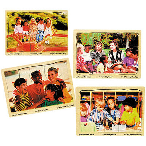 PUZZLE ETHNIC DIVERSITY SET OF 4