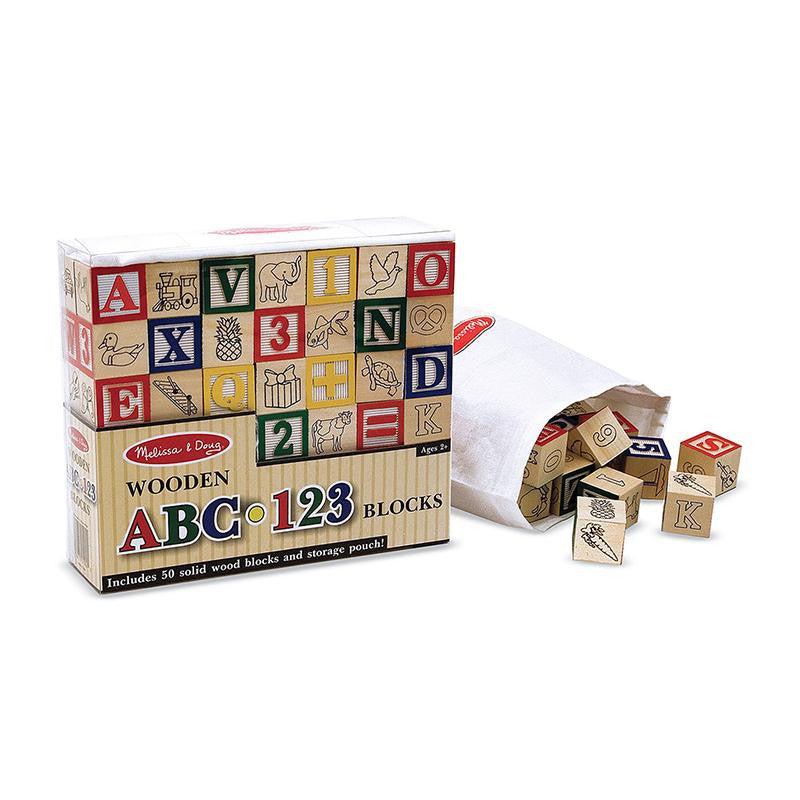 WOODEN ABC-123 BLOCKS