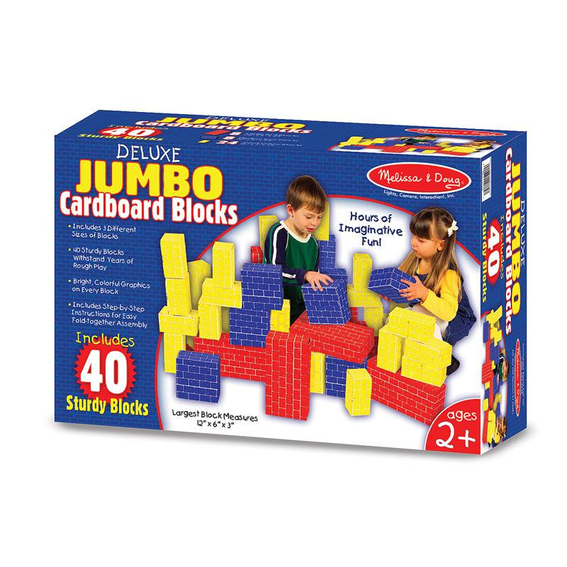 DELUXE JUMBO CARDBOARD BLOCKS 40 PC