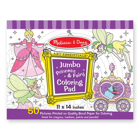 JUMBO COLORING PAD PRINCESS & FAIRY