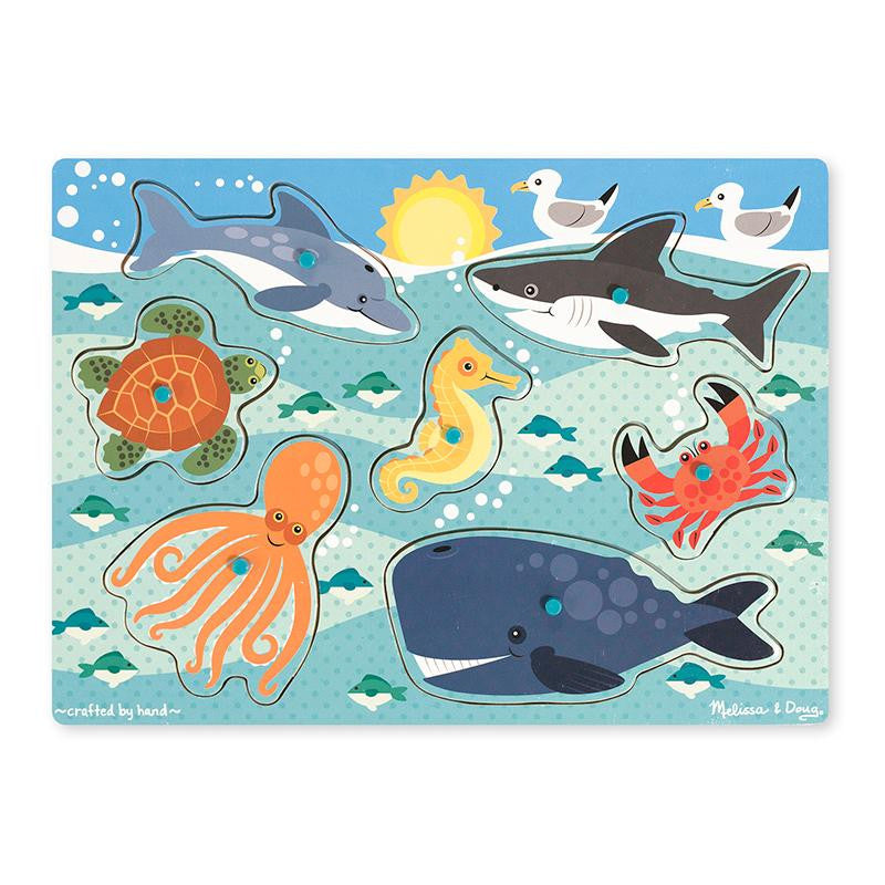 SEA CREATURES PEG PUZZLE