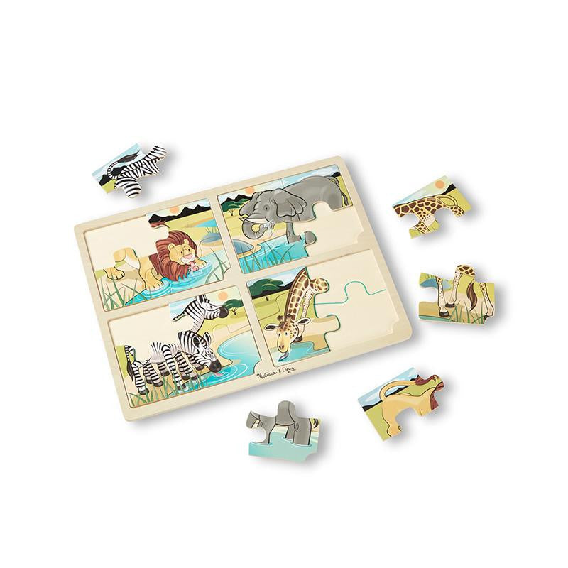 4 IN 1 SAFARI JIGSAW PUZZLE