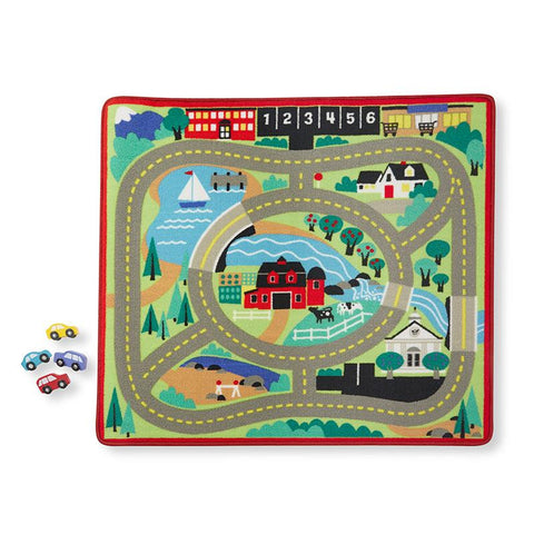 ROUND THE TOWN ROAD RUG & CAR SET