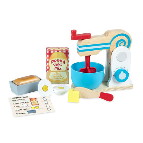 WOODEN MAKE A CAKE MIXER SET