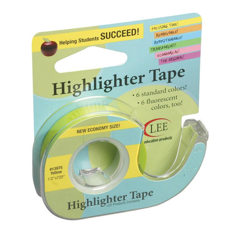 REMOVABLE HIGHLIGHTER TAPE YELLOW